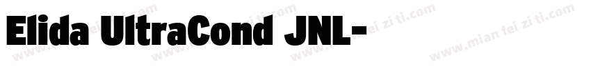 Elida UltraCond JNL字体转换